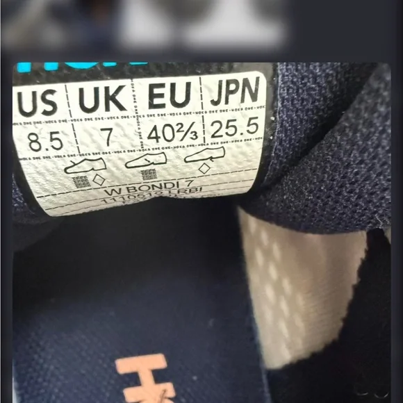 Hoka bondi Gray and Peach Athletic Shoes - Picture 5 of 5